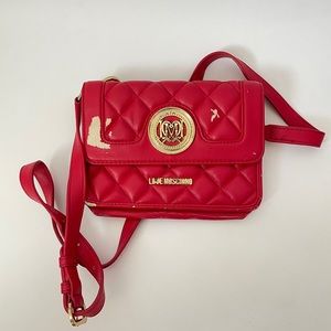 Love MOSCHINO Red Project Purse